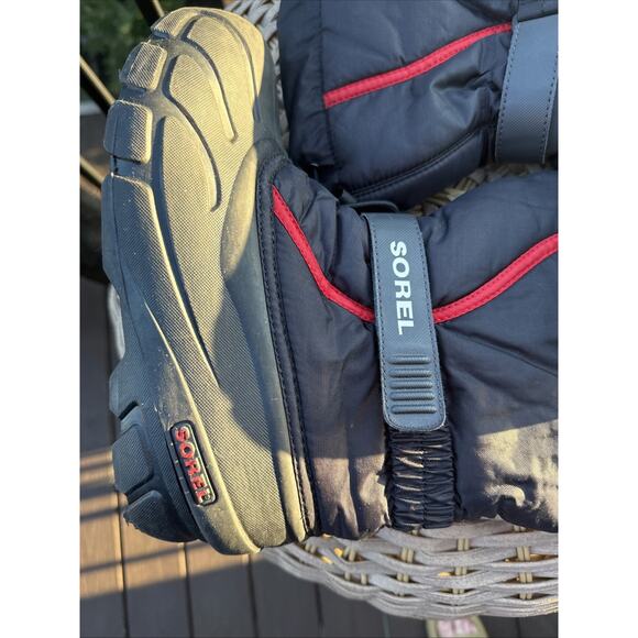 Sorel Womens Snow Boots Size 6 Red & Black With Insulated inserts, Slip On 01831 - Picture 11 of 16